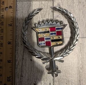 Cadillac Silver and Multicolor Emblem